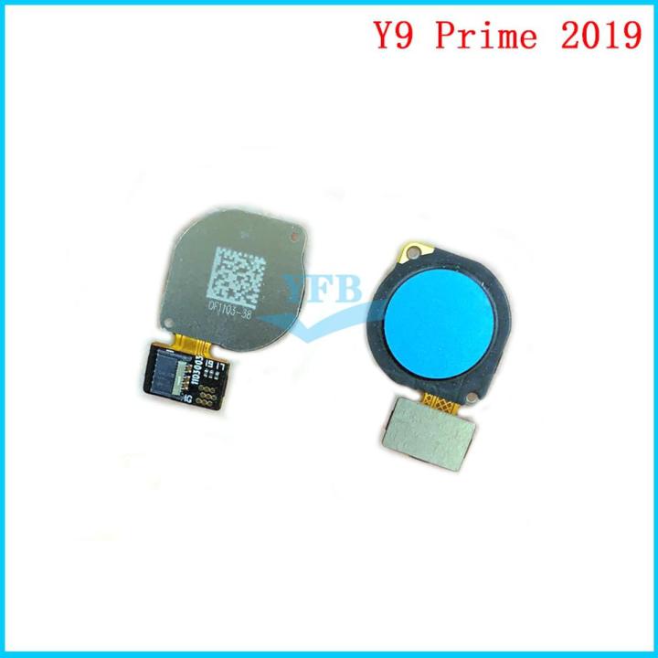 For Huawei Y9 Prime 2019 Y6 2019 Fingerprint Sensor Key Home Button Flex Cable Touch ID