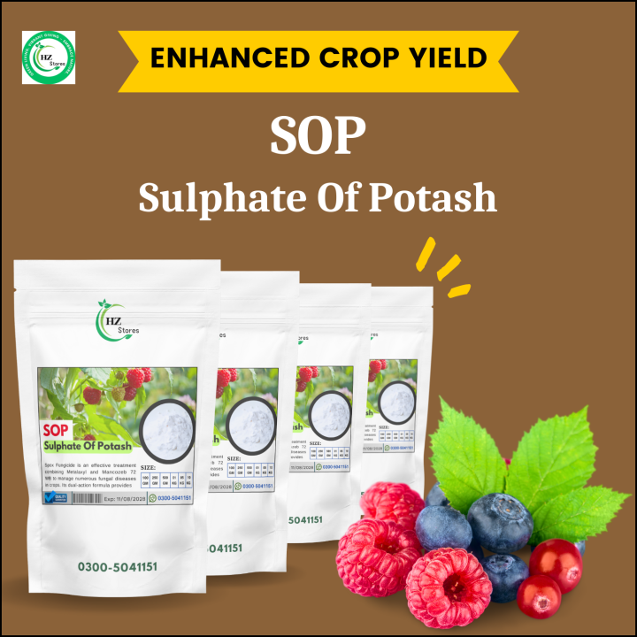 SOP Fertilizer | Sulphate Of Potash 1 KG | Fertilizer For Plant | Potassium Fertilizer | 100 - 500 GM & 1 KG  2 KG 5 KG & 10 KG | HZ Stores Products: Vermicompost Organic Compost | Grow Bags | Rooting Hormone | NPK Fertilizer DAP Fertilizer Tomato Seeds |