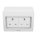 Mobile Accessories Waterproof IP55 13A Two Socket Plug Outdoor Storm Power Switched  Damp. 