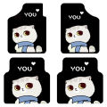Car Floor Mats Non-slip Cartoon Pattern Non-slip Auto Foot Pads. 