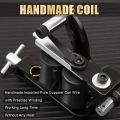 Pack of 2 17699 Tattoo Machine For Liner And Shader Black Color Iron Tattoo Supplies 10 Wrap Coils. 