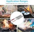 Single Kabob Baskets Grilling Basket, BBQ Long Handle Grill Basket Non-Stick Barbecue Rack Kebab BBQ Grill Box Tool for Roast Fish Vegetable Shrimp Seafood,. 