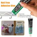 60g All-purpose No More Need Nail Glue  Multi-Purpose Nail-Free Glue  Quick-Drying Waterproof Invisible Strong Adhesive Sealant Glue  Kitchen Bathroom Hanging Rack Fixed Glue for Plastic Glass Metal Ceramic. 
