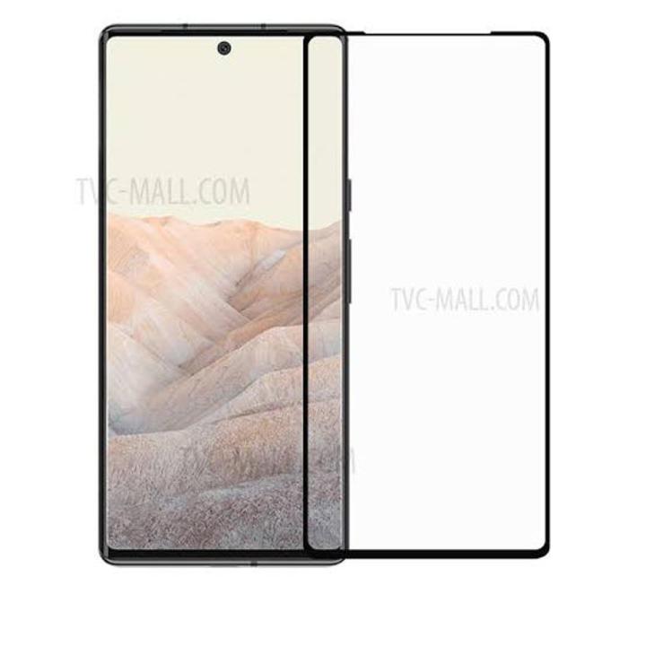 Google Pixel 6 Screen Glass Protector HD Edge to Edge Full Glue Tempered Glass For Pixel 6 - Black