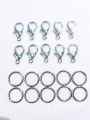 10 Sets Of 20 mm Lobster Clasp Hooks Connectors With 15 mm Jump Rings For Jewelry Making, KC Gold and Silver End Clasps For Mini Purses, Bags, Necklaces, Bracelets, DIY Jewelry Findings, Fashionable Accessories Fastener Hook. 
