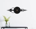 Present Era, Metal Wall Clock, Minimalist Oversized Metal Wall Clock, Boho Wall Art, Modern Large Wall Clock, Unique Wall Art, Silent Wall Clock, Black Wall Clock, Styline, Metal Wall Hanging, Metal Wall Clock For Bedroom. 