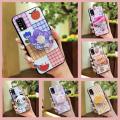 Back Cover Kickstand Phone Case For TCL T-Mobile Revvl V 2021/V 4G Waterproof Cartoon Glitter Skin feel silicone TPU. 