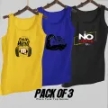 Pack of 3 sando tanks for men men's fitness gym muscle body building sleeveless tank top gym. 