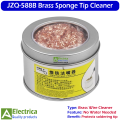 JZQ-588B Soldering Iron Tip Cleaner Metal Wire Brush Brass Sponge Lead-Free Cleaning Tool with Holder by Electrica. 
