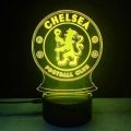 【AiBaby Store】（NEW）Liverpool Chelsea Manchester Arsenal 3D Night Light FA Club Bedside Table Lamp Bedroom Gift for Boys. 