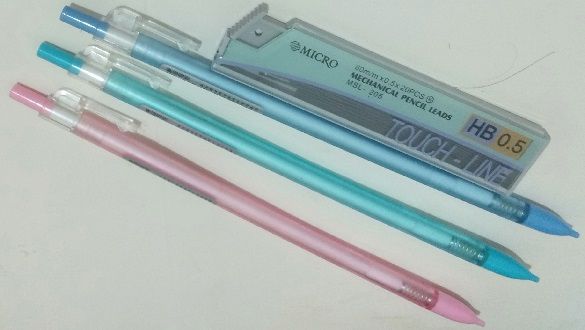 Clutch Pencils Mechanical Pencils 0.5 MM 3 Pencils With 20 Leads