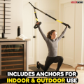 RX Pro P3 Suspension Resistance Band Set TRX P3 Training Workout Suspension Resistance Band Door Gym Strap Home Gym Military Strength Training Crosscore. 