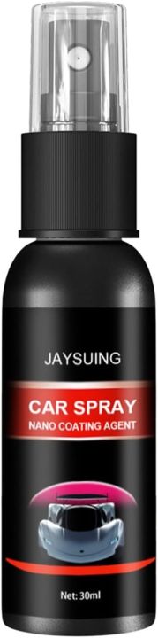 30ml High Protection Quick Car Coating Spray Plastic Parts Refurbish Agent Car Polish Buffer Tools Correction Applicator Car Spray Nano Coating Agent Car Cleaning Wipes Leather