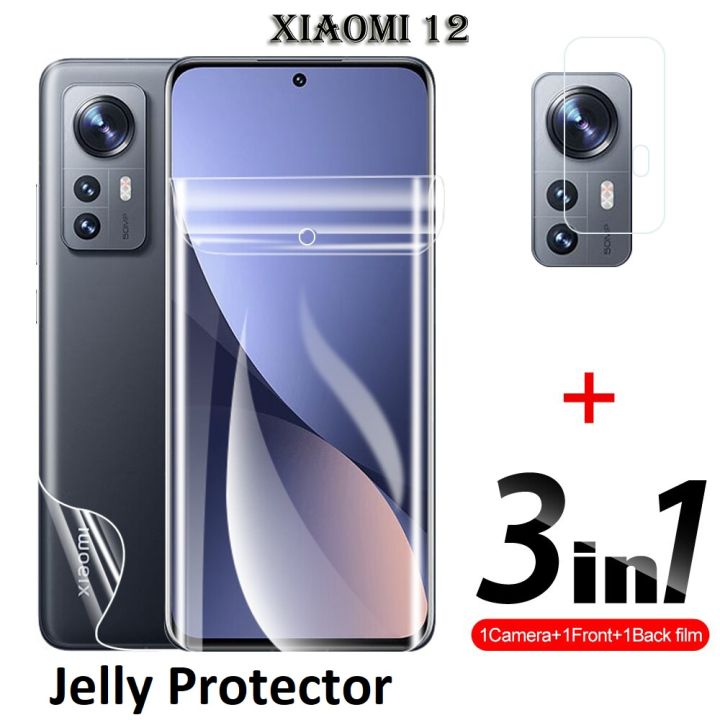 Xiaomi Mi 12 Screen Protector Jelly and Back side Jelly protector For Xiaomi Mi 12