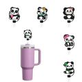 Compact Cute Panda Straw Tips Covers Dust-Proof Good Sealing Straw Cover Cap Party Supplies Straw Tips Lids for Stanley 10mm Straw. 