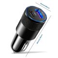 86W 4 IN 1 Retractable Car Charger USB Type C Fast Charger Digital Display Cigarette Lighter Adapter PD QC3.0 for IPhone/Samsung. 
