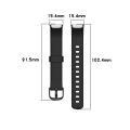For Fitbit Luxe Silicone Color Buckle Watch Band, Size:S(White). 