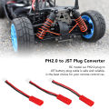 PH2.0 To JST Plug Adapter, PH2.0 Connector Black Red for Remote Control Car. 