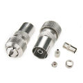 10pcs (5 x Male,5 x Female)TV Aerial Coaxial Cable Connectors Adaptor. 