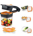 New Genius Nicer Dicer Quick Multi-Functional 5 in 1 Food Fruit Vegetable Slicer Cutter Speedy Chopper. 