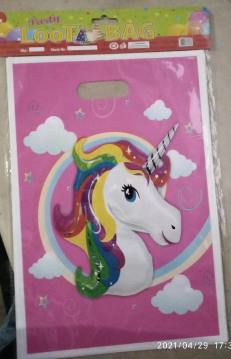 Pack%20of%2010%20Party%20Goodie%20Bags%20Bithday%20Gift%20Bags-Unicorn%20Theme%20Bags%20-%20Image%204