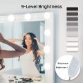 Vanity Lights For Mirror, Hollywood Style Vanity Lights With 10 Dimmable Bulbs, Adjustable Color White, Off White & Yellow  & Brightness, USB Cable, Mirror Lights Stick on for Makeup Table Dressing Room. 