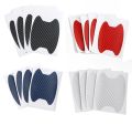 4Pcs/Set Car Door Handle Sticker Carbon Fiber Scratches Resistant Cover Auto Handle Protection Film Exterior Styling Accessories. 