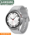 Samsung Watch Classic 6 Amoled 1.3 Display 47mm Smartwatch, Bluetooth Calling Smart Watch for Men, IP68 Watch Faces and Fitness Tracking, Sleek Design Smartwatch for Boys And Girls. 