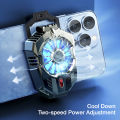 X20 Universal Mobile Cooling Fan Game Plugin Silent Radiator Phone Cooler System RGB Lights Dual Gears Two Speed Modes | Adjustable Portable Heat Sink Gamepad Trigger Holder Semiconductor USB Phone Radiator | For Gaming PUBG FREEFIRE. 