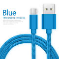 6FT Micro USB Charging Cable for Android Phones Data Cables with Fast Charging & Data Sync Unbreakable Nylon Braided (Android, Red/Blue). 