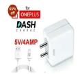 Original Oneplus 6T Dash EU Plug 5V - 4A Fast Charging USB Interface Wall Charger. 