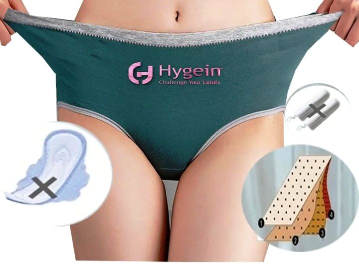4 layers, Leak Proof, Highly Absorbency contrast piping Period Panty, Period Underwear, Women Underwear, girl Underwear