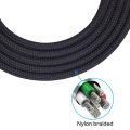 OFC Replacement Nylon Braided Cable Extension Cord For Harman Kardon CL Subaru Premium NC BT Harkar-NC Harkar-BT Headphones. 