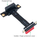 PCIE X1 Riser Cable Dual 90 Degree Right Angle PCIe 3.0 X1 to X1 Extension Cable 8Gbps PCI Express 1X Riser Card - 10CM. 