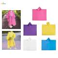 Kids Rain Coat Boys Girls Hooded Portable Rainproof Children's Raincoat Pink. 