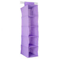 wardrobe organiser Closet Organizer Hanging Storage Bag Wardrobe Cloth Organizer 5/6 Layers Shelf Foldable Clothing Storage Rack Shelves. 