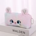 Xingai New Cat Zipper Cute Pencil Box Large 3D Student Stationery Pencil Case. 