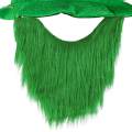 ST day Hat for Adults W/ Beard Costume Rectangular. 