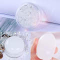 Diamond Nail Art Stamper, Jelly Silicone Stamp For French Nails RUKI Transparent Nail Art Stamping Tool. 