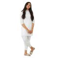 EGO Fall 2019 Off White Cotton 2Pcs Stitched For Women. 