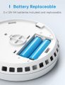 Meross (GS559AH) Interlinked Smart Smoke Alarm Kit, EN14604, Smoke Detector with Hub, Low Battery Alert Silence Button, Smoke Alarms for Home, Replaceable Battery, Apple HomeKit, SmartThings Supported, 2.4GHz Only. 