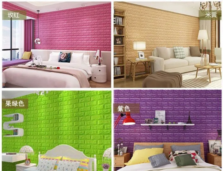 %5B1PCS%5D%203D%20Brick%20Stone%20Wall%20Sticker%20Self-Adhesive%20Foam%20Wallpaper%20Panels%20Room%20Decal%2077x70cm%20-%20Image%205