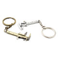 Mental Movable Vernier Caliper Ruler Model Keychain Mini Vernier Caliper Key Ring Car Turbo Key Chain Gauge Tool. 