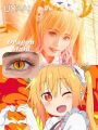 【HOT】 UYAAI 1Pair Colored Contacts Lenses Hutao Cosplay Lens Chainsawman Contact Pupils Anime Cosmestic Contact Lenses Free Shipping. 