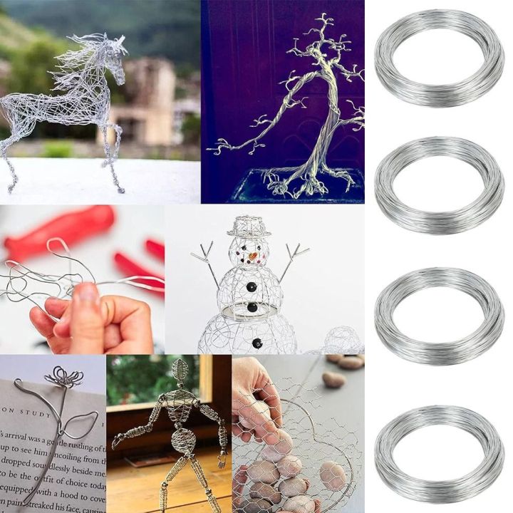 Handmade Solid Wire Galvanized Iron Wire Fine Steel Wire Rope Steel Wire Crafts DIY Projects