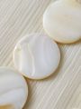 3, 4, 7, 11, 12, 15, 25pcs Natural Flat Round White Mother of Pearl Sea Shell Beads for Crafting - DIY Crafting Elegant Jewelry Making Supplies. 