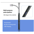 Electric USB Kitchen Candle Lighter Rechargeable Windproof Gas Lighters Home BBQ Flameless Candle Lighters Electric Arc Lighters. 