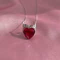 Scarlet Witch Crown Necklace For Women Girl Fashion Geek Jewelry Accessories Silver Plated Witch Inspired Necklace Gift For Her. 