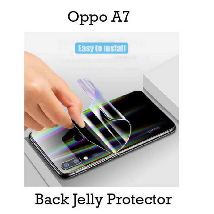 Oppo A7 Back Jelly Protector For Oppo A7 - Matte Protector