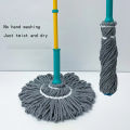 Twist Mop Heavy duty Mop Hand Free Super Magical Rotating Twist Mop Round Mop, 46.4-Inch Simple Microfiber Automatic Wring-Out Hand-Free Squeeze Mop With Extra-Long Handle, for Floor/Living Room/Kitchen Cleaning. 